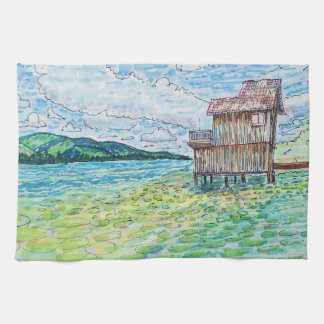 Linge De Cuisine Lys dans le lac