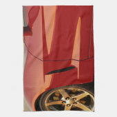 Linge De Cuisine Ma Corvette rouge (Vertical)
