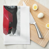 Linge De Cuisine Ma Corvette rouge de 1979 (Quart Plié)