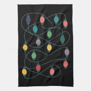 Linge De Cuisine Ma couleur préférée est Noël Lumières drôle Pyjama
