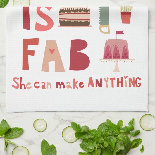 Linge De Cuisine Ma mère est fab (Plié)