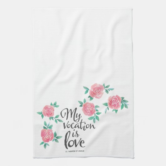 Linge De Cuisine Ma Vocation est Amour. (Vertical)
