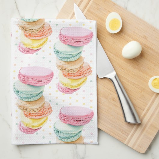 Linge De Cuisine Macaron Dots (Quart Plié)
