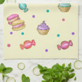 Linge De Cuisine Macarons Cupcakes Lollipops et Donuts (Plié)
