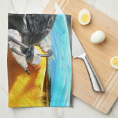 LINGE DE CUISINE MACAWS (Quart Plié)