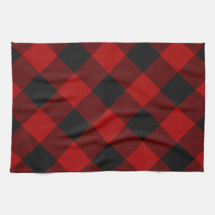Linge De Cuisine MacGregor Rob Roy Tartan rouge plaqué de buffl