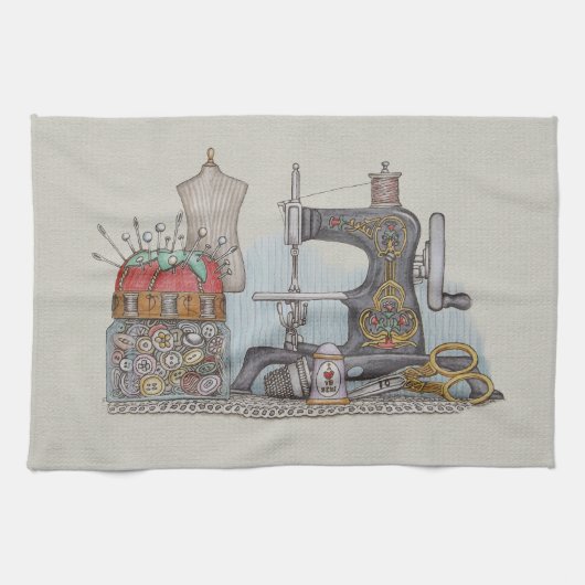 Linge De Cuisine Machine à coudre actionnée à la main (Horizontal)