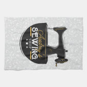 Linge De Cuisine Machine à coudre ancienne AJOUTER NOM Couturière T (Horizontal)