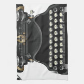 Linge De Cuisine Machine à écrire antique (Vertical)