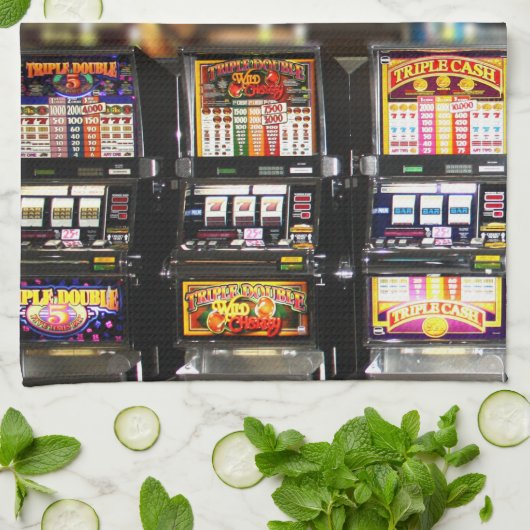 Linge De Cuisine Machines de rêve - Machines à sous Lucky (Plié)