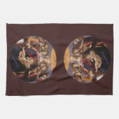 Linge De Cuisine Madone et Enfant avec des Anges de Sandro Botticel (Horizontal)