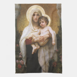 Linge De Cuisine Madonna des Roses par Bouguereau