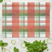 Linge De Cuisine Madras Plaid Noël (Plié)