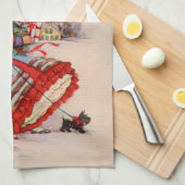 Linge De Cuisine Magasin de Noël à l'ancienne (Quart Plié)