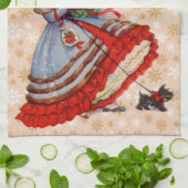 Linge De Cuisine Magasin de Noël à l'ancienne (Plié)