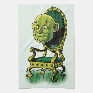 Linge De Cuisine Mage vintage de Oz, Mage grincheux Trône d'émeraud