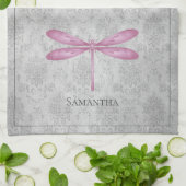 Linge De Cuisine Magenta Dragonfly Damas (Plié)