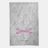 Linge De Cuisine Magenta Dragonfly Damas (Vertical)