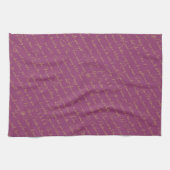 Linge De Cuisine Magenta Gold Typographie Motif36 ID1009 (Horizontal)