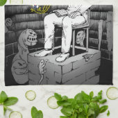 Linge De Cuisine Magie de cube foncé (Plié)