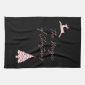 Linge De Cuisine Magie des rennes de Noël et de l'arbre (Horizontal)