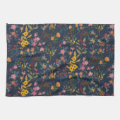 Linge De Cuisine Magnifique, Belle Fleurs colorées" (Horizontal)