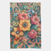 Linge De Cuisine Magnifique Bouquet de Fleurs (Vertical)