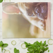 Linge De Cuisine Magnifique bulldog français allongé (Plié)