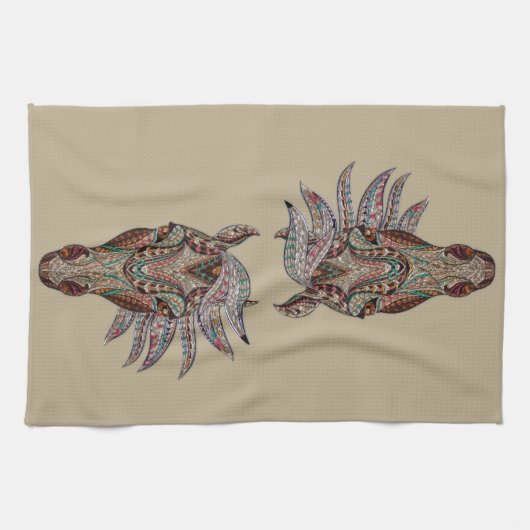 Linge De Cuisine Magnifique Cheval (Horizontal)