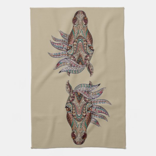 Linge De Cuisine Magnifique Cheval (Vertical)