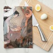 Linge De Cuisine Magnifique Collage Femme (Quart Plié)