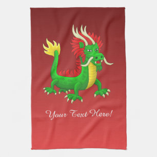 Linge De Cuisine Magnifique dragon du Nouvel An chinois