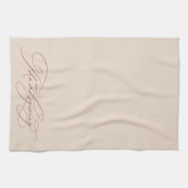 Linge De Cuisine Magnifique script de Thanksgiving heureux (Horizontal)