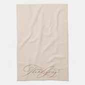 Linge De Cuisine Magnifique script de Thanksgiving heureux (Vertical)