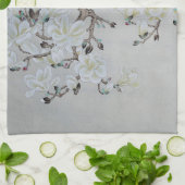 Linge De Cuisine Magnolia blanche (Plié)