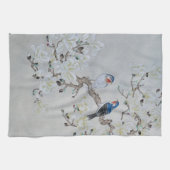 Linge De Cuisine Magnolia blanche (Horizontal)