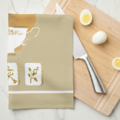 Linge De Cuisine Mahjong and Teacup Kitchen Towels (Quart Plié)