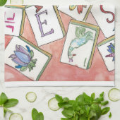 Linge De Cuisine Mahjong pêche (Plié)