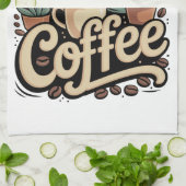 Linge De Cuisine Mais d'abord du café (Plié)