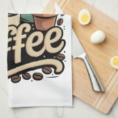 Linge De Cuisine Mais d'abord du café (Quart Plié)