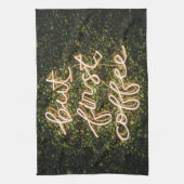 Linge De Cuisine Mais Premier Café, Citation De Neon Lights (Vertical)