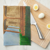 Linge De Cuisine Maison aquarelle (Quart Plié)
