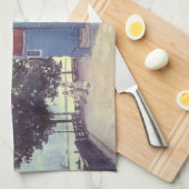 Linge De Cuisine Maison bleue à Zaandam par Claude Monet (Quart Plié)