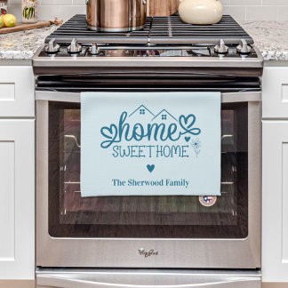 Linge De Cuisine Maison Bleue Sweet Maison Personnalisée