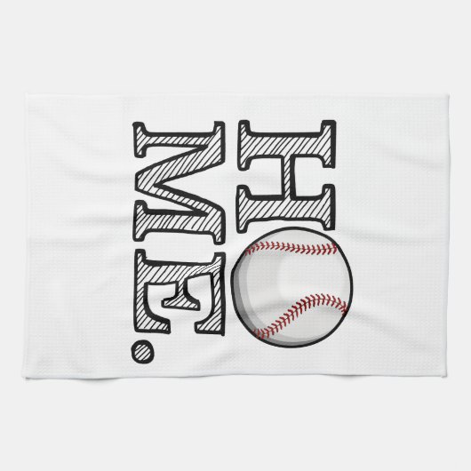 Linge De Cuisine Maison de base-ball (Horizontal)