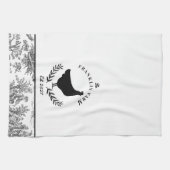 Linge De Cuisine Maison de campagne de poulet personnalisée Pays de (Horizontal)