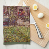 Linge De Cuisine Maison de Guardaboschi par Gustav Klimt, Art Vinta (Quart Plié)