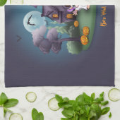 Linge De Cuisine Maison de Halloween des citrouilles fantômes (Plié)