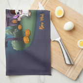 Linge De Cuisine Maison de Halloween des citrouilles fantômes (Quart Plié)