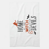 Linge De Cuisine maison de la sorcière et ses petits démons Hallowe (Vertical)